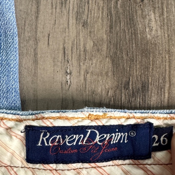 Raven Denim Women's Light Blue Low Rise Straight Leg Jeans - Picture 2 of 8